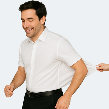 Chemise Ajustée à Manches Courtes