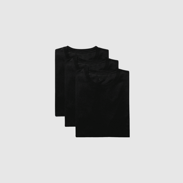 Pack x3 Col Rond All-Black